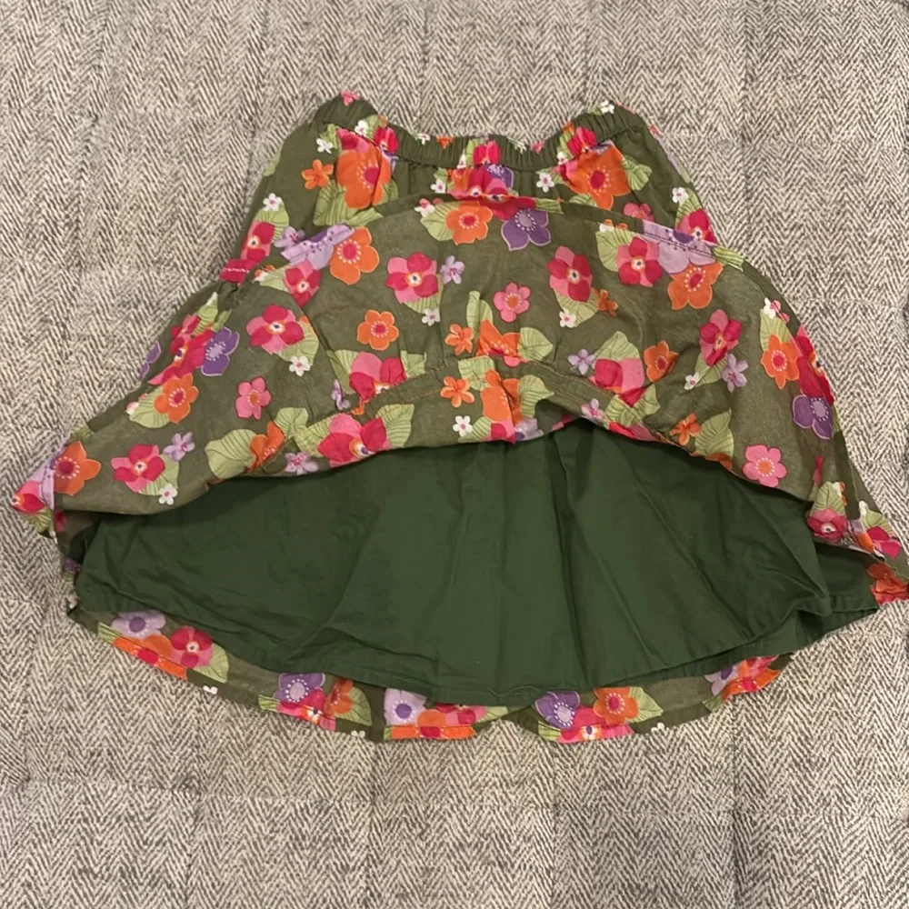 Gymboree floral lined skirt size 2T